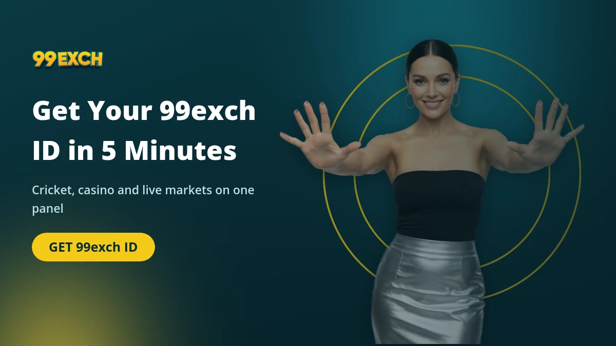 99exch ID desk welcome banner showing the 99exch login offer for Indian players
